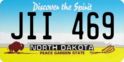 ND license plate JII469