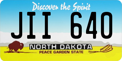 ND license plate JII640