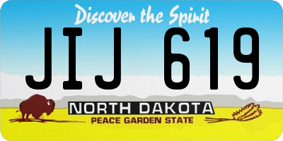 ND license plate JIJ619