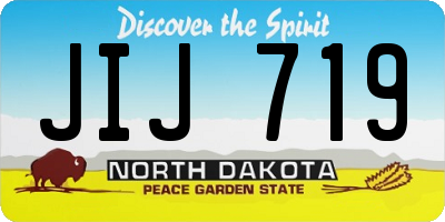 ND license plate JIJ719