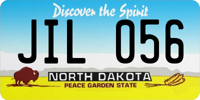 ND license plate JIL056