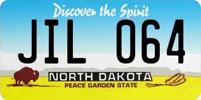 ND license plate JIL064