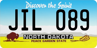 ND license plate JIL089