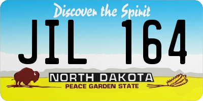 ND license plate JIL164