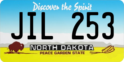 ND license plate JIL253