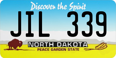 ND license plate JIL339