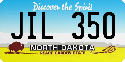 ND license plate JIL350