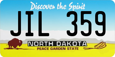ND license plate JIL359