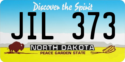 ND license plate JIL373