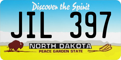 ND license plate JIL397