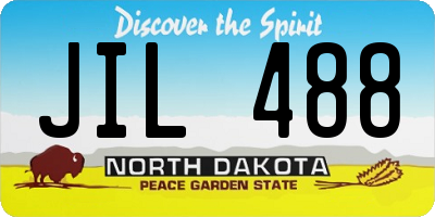 ND license plate JIL488