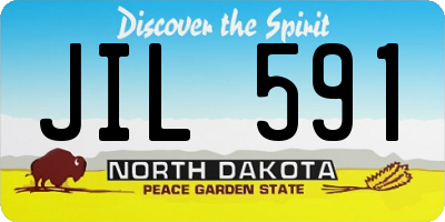 ND license plate JIL591