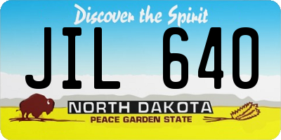 ND license plate JIL640
