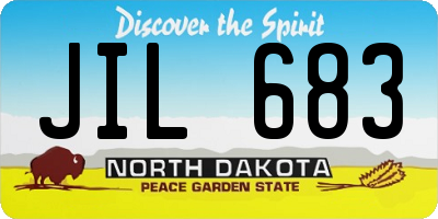 ND license plate JIL683