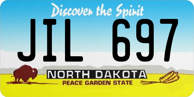 ND license plate JIL697