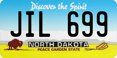 ND license plate JIL699