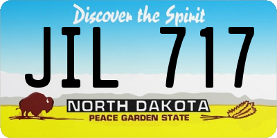 ND license plate JIL717