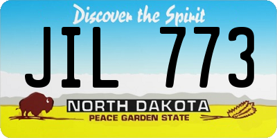 ND license plate JIL773