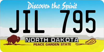 ND license plate JIL795