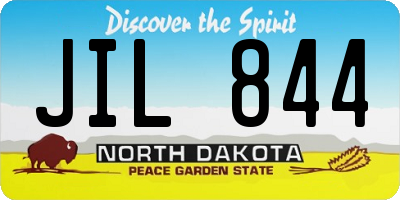 ND license plate JIL844