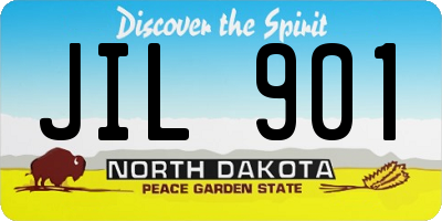 ND license plate JIL901
