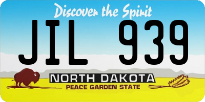 ND license plate JIL939