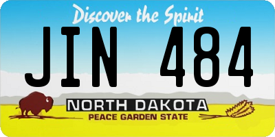 ND license plate JIN484