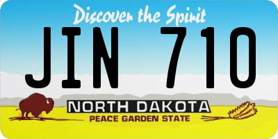 ND license plate JIN710