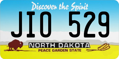 ND license plate JIO529