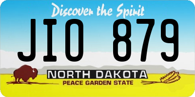 ND license plate JIO879