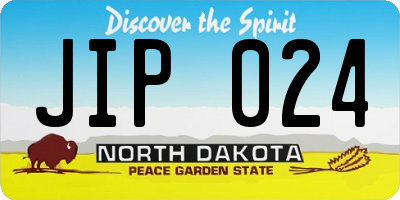 ND license plate JIP024