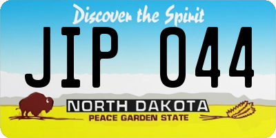 ND license plate JIP044