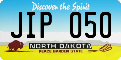 ND license plate JIP050