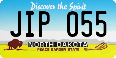 ND license plate JIP055