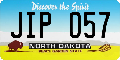 ND license plate JIP057