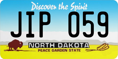 ND license plate JIP059