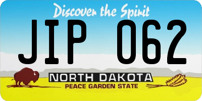 ND license plate JIP062