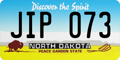ND license plate JIP073
