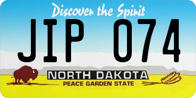 ND license plate JIP074