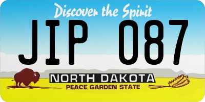 ND license plate JIP087