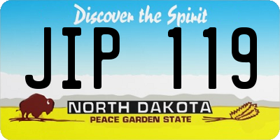 ND license plate JIP119