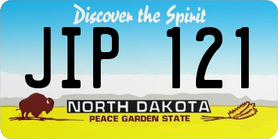 ND license plate JIP121