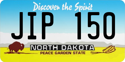 ND license plate JIP150