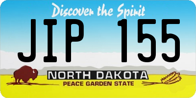 ND license plate JIP155