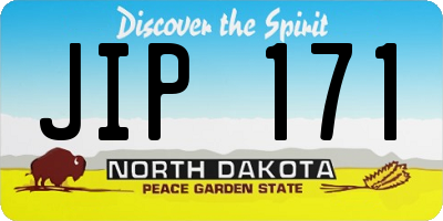 ND license plate JIP171