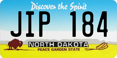 ND license plate JIP184
