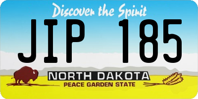 ND license plate JIP185