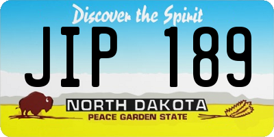 ND license plate JIP189