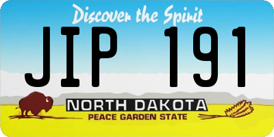 ND license plate JIP191