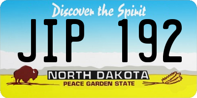 ND license plate JIP192